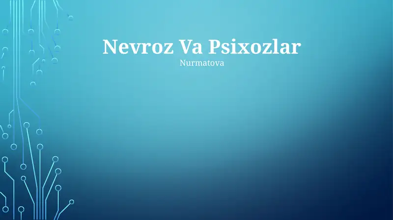 Nevroz Va Psixozlar