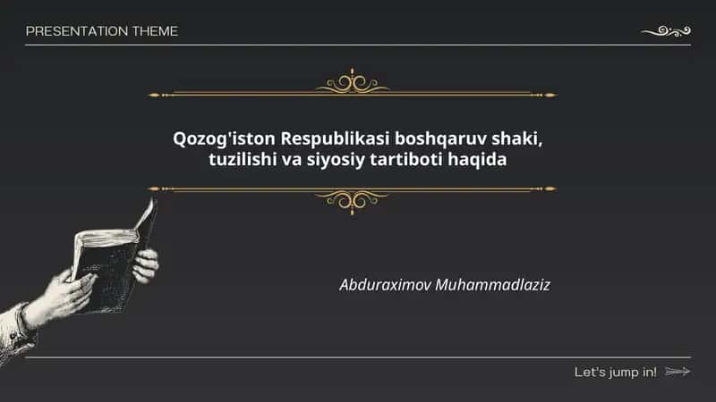 Qozog'iston Respublikasi boshqaruv shaki, tuzilishi va siyosiy tartiboti haqida