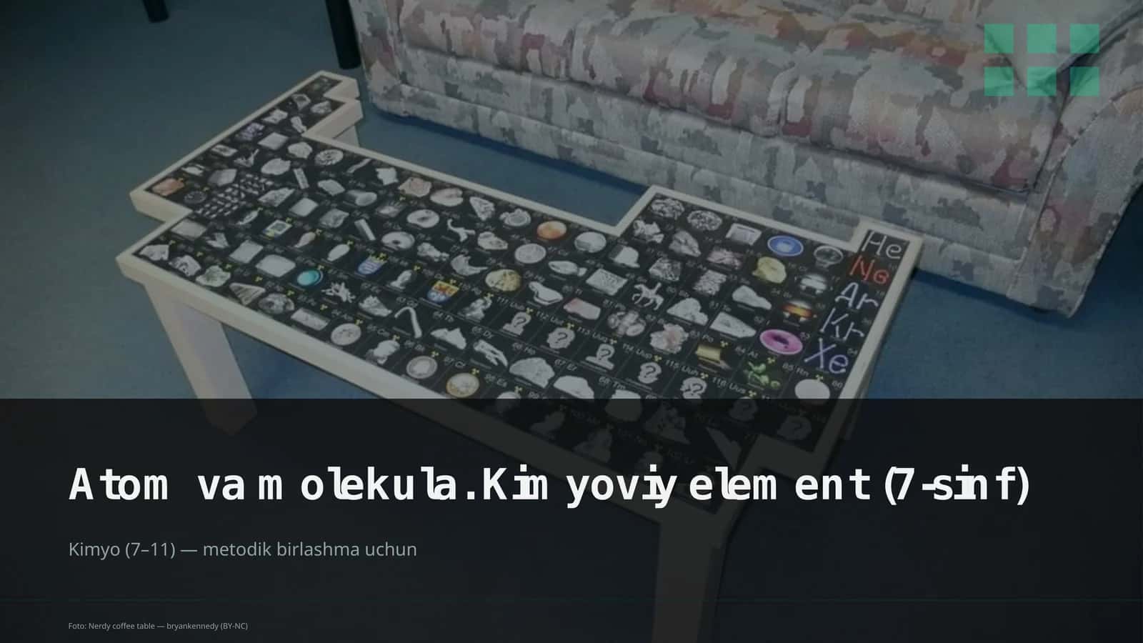 Atom va molekula. Kimyoviy element (7-sinf)