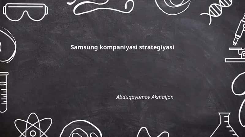 Samsung kompaniyasi strategiyasi