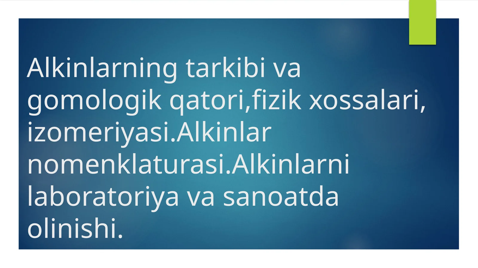 Atsetilen qatorining kimyoviy xossalari