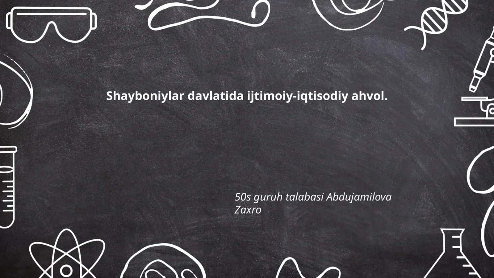Shayboniylar davlatida ijtimoiy-iqtisodiy ahvol