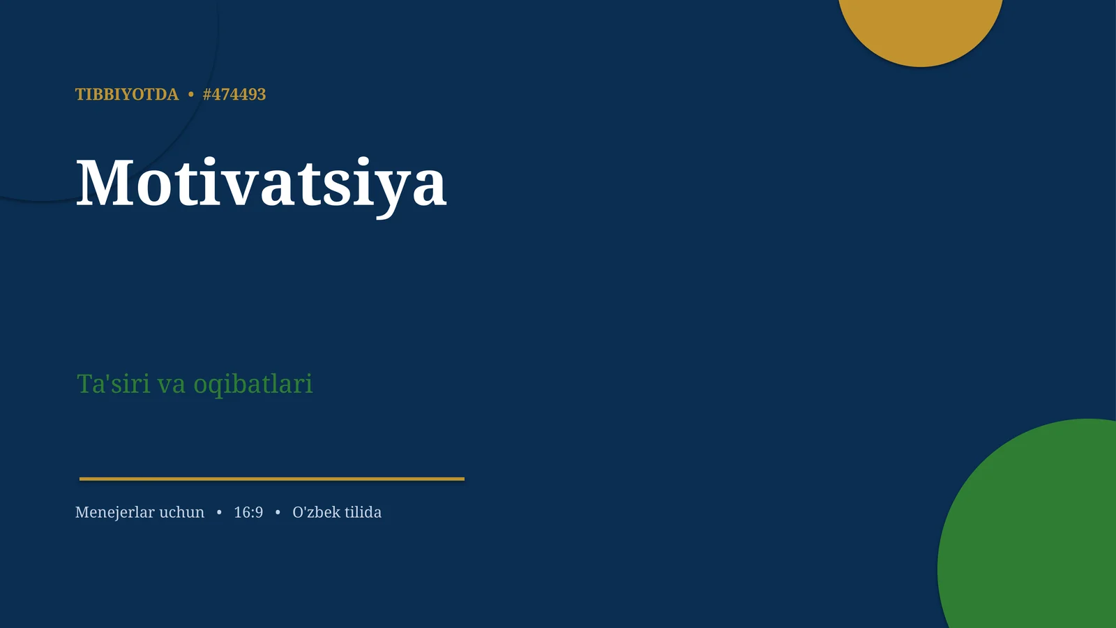 Motivatsiya Ta'siri va oqibatlari