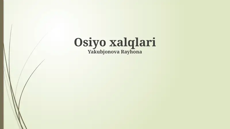 Ossеt madaniyati va urf-odatlari