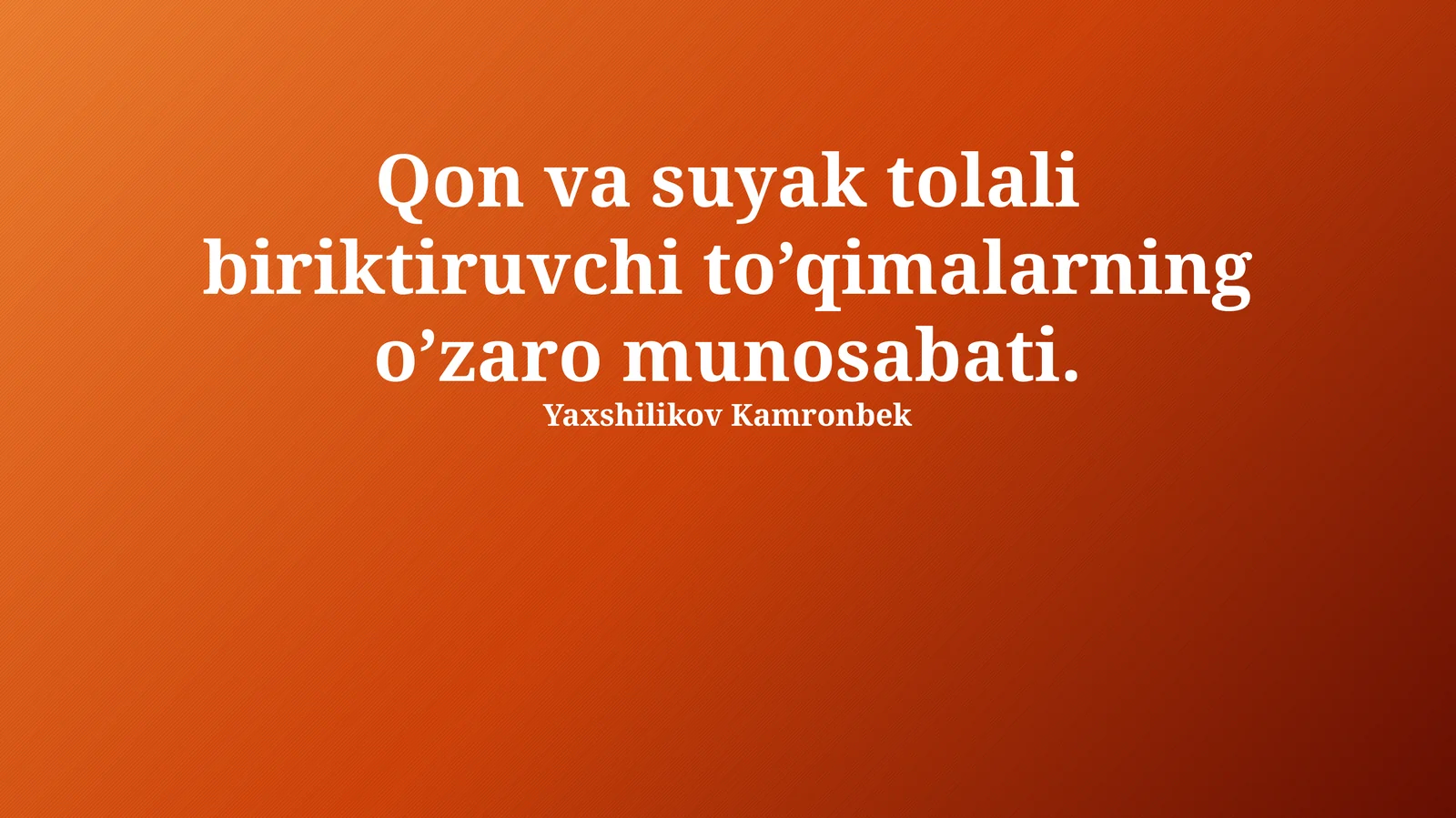 Suyak va Tolali Biriktiruvchi To'qimalarning O'zaro Munosabati