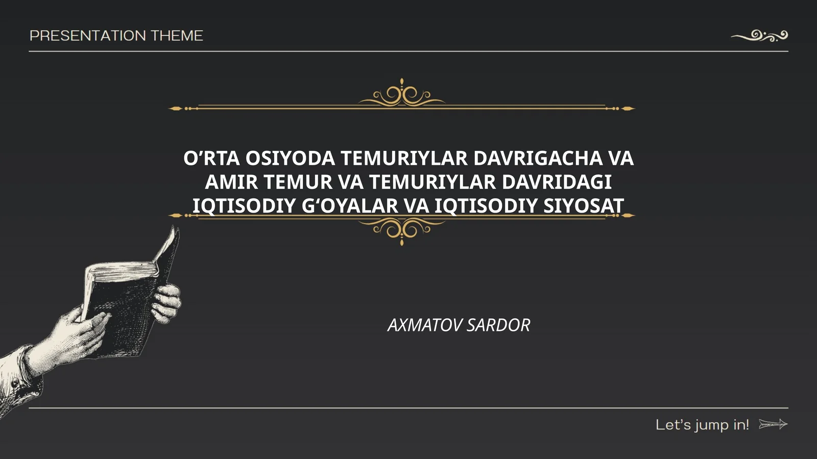 O’RTA OSIYODA TEMURIYLAR DAVRIGACHA VA AMIR TEMUR VA TEMURIYLAR DAVRIDAGI IQTISODIY G‘OYALAR VA IQTISODIY SIYOSAT