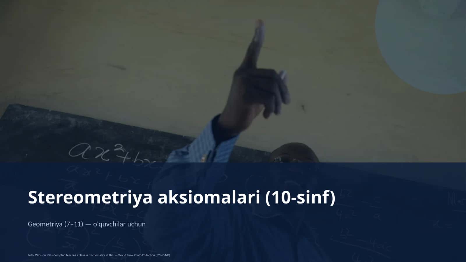 Stereometriya aksiomalari (10-sinf)