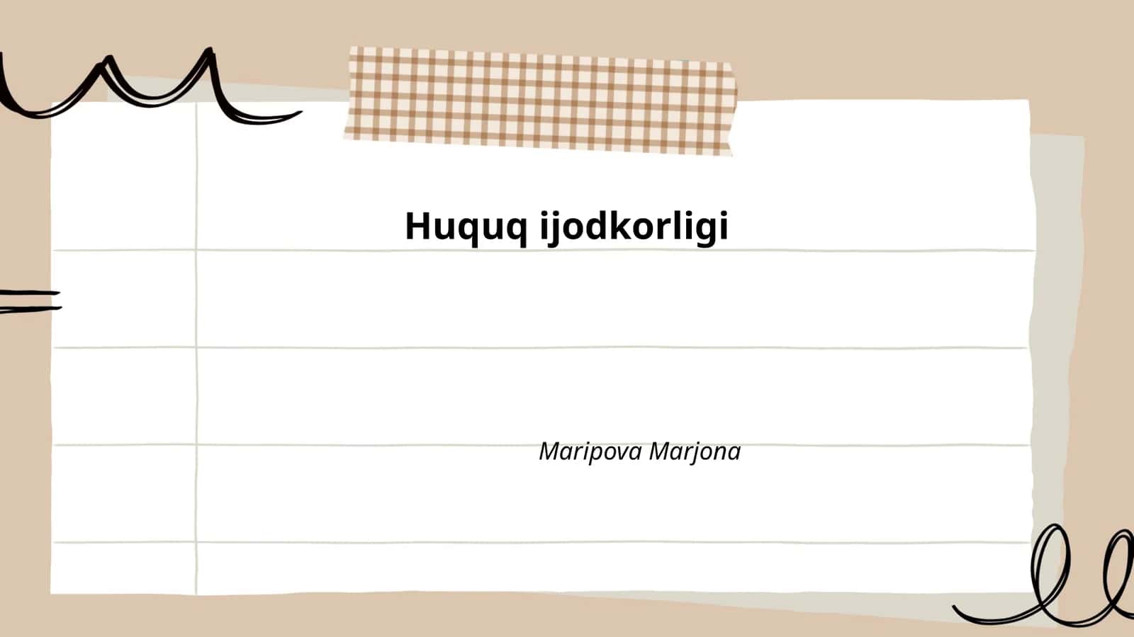 Huquq ijodkorligi