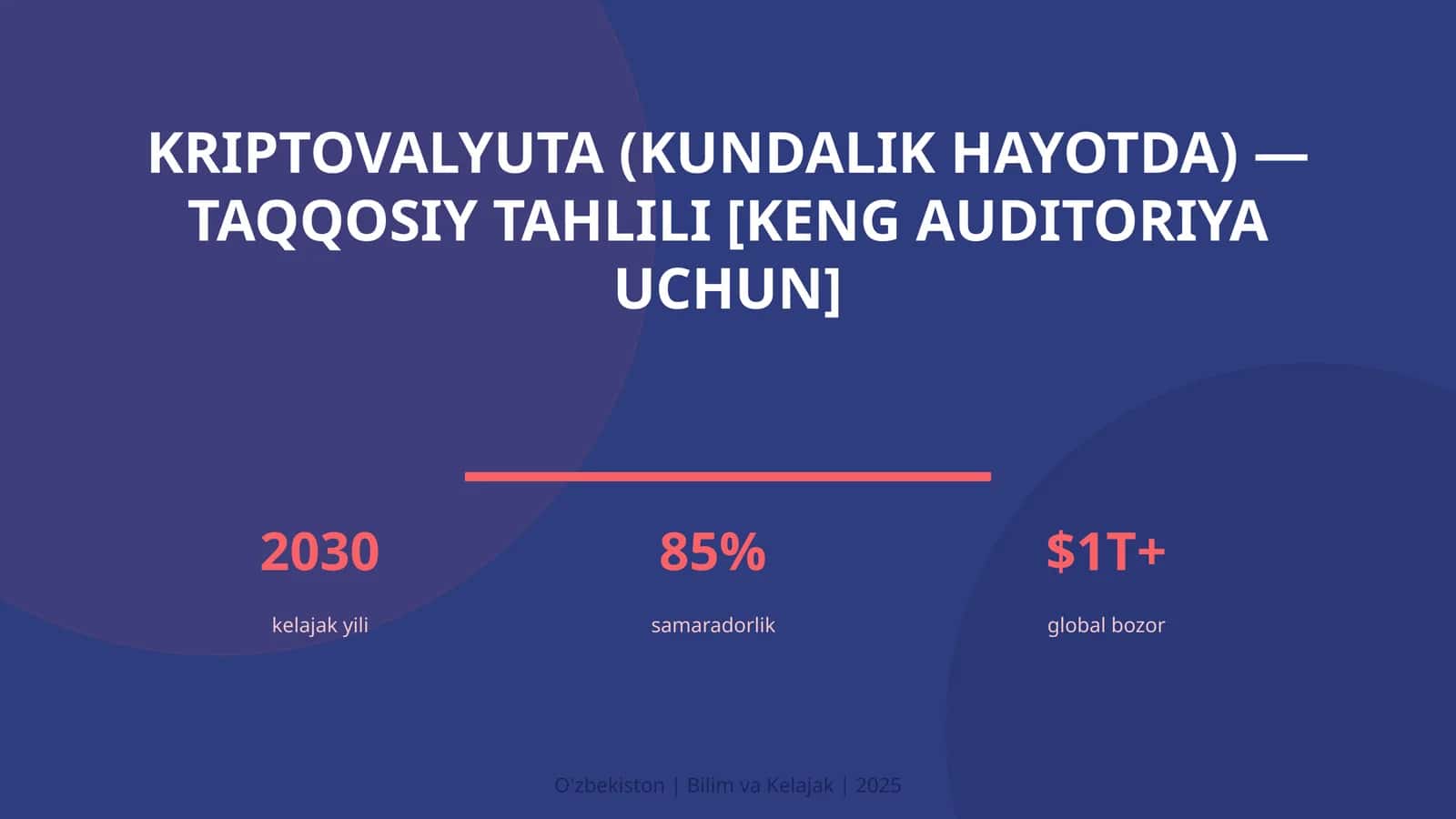 Kriptovalyuta (kundalik hayotda) - taqqosiy tahlili [keng auditoriya uchun]