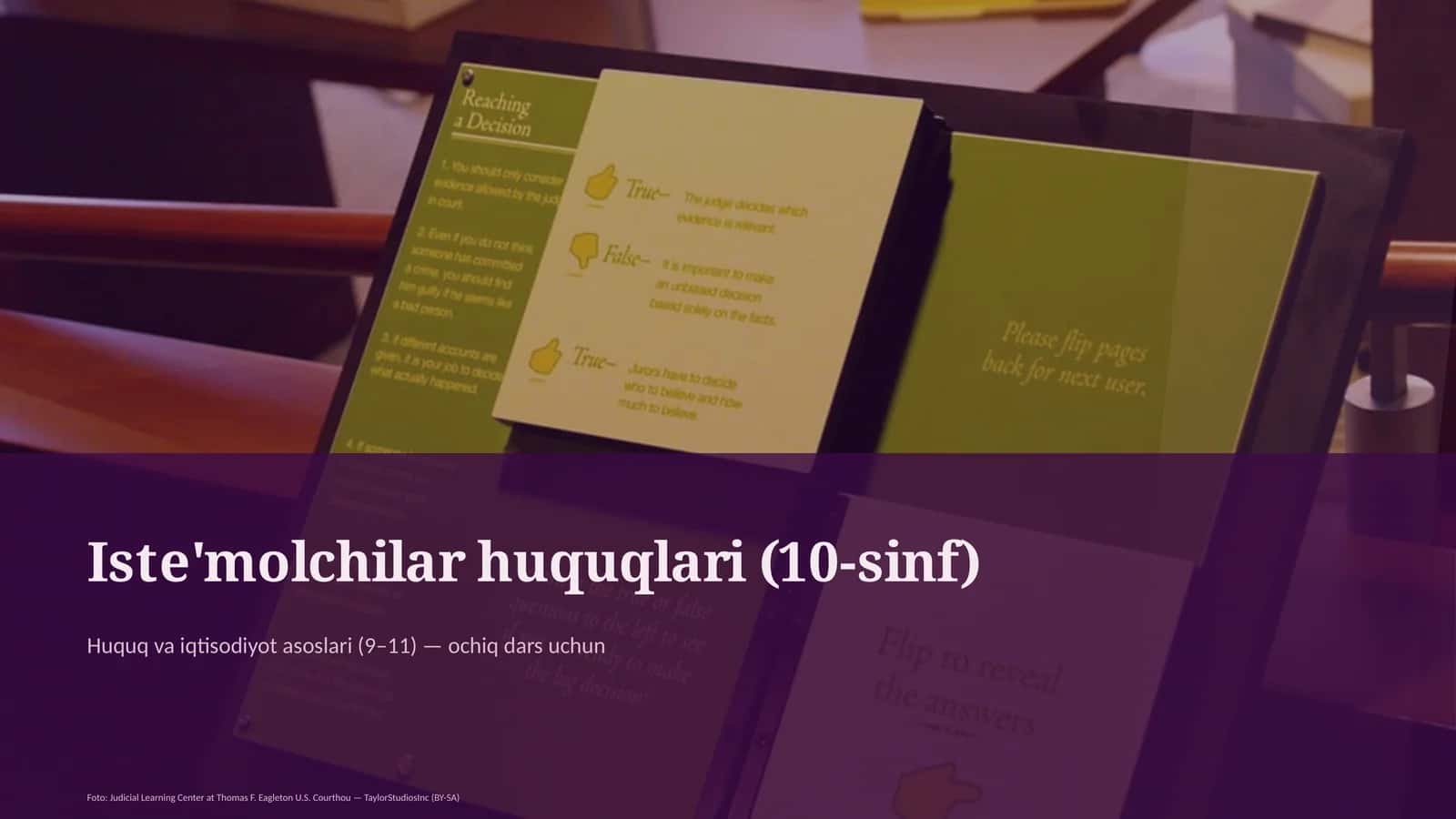 Iste'molchilar huquqlari (10-sinf)