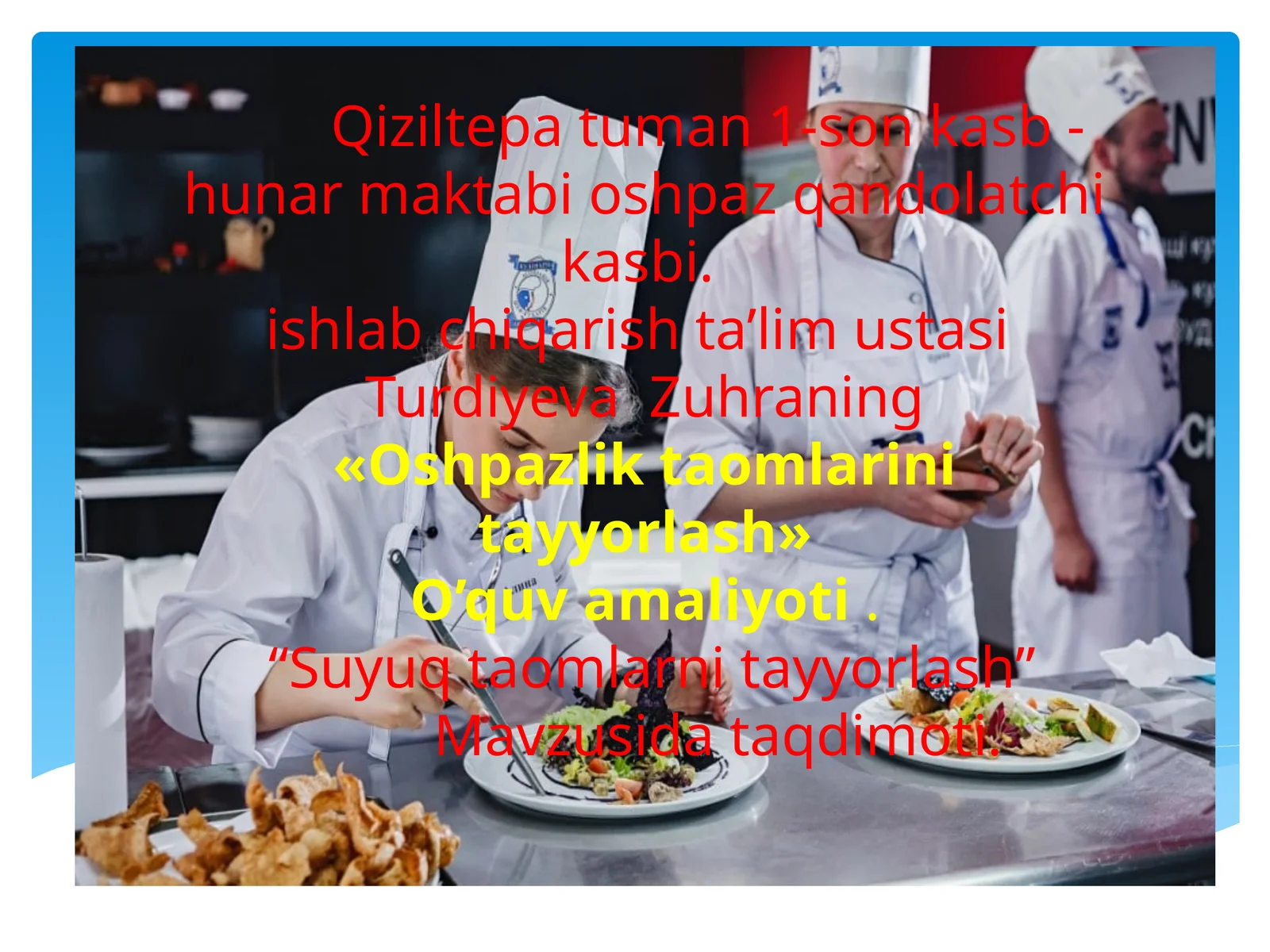 Suyuqtaomlarni tayyorlash