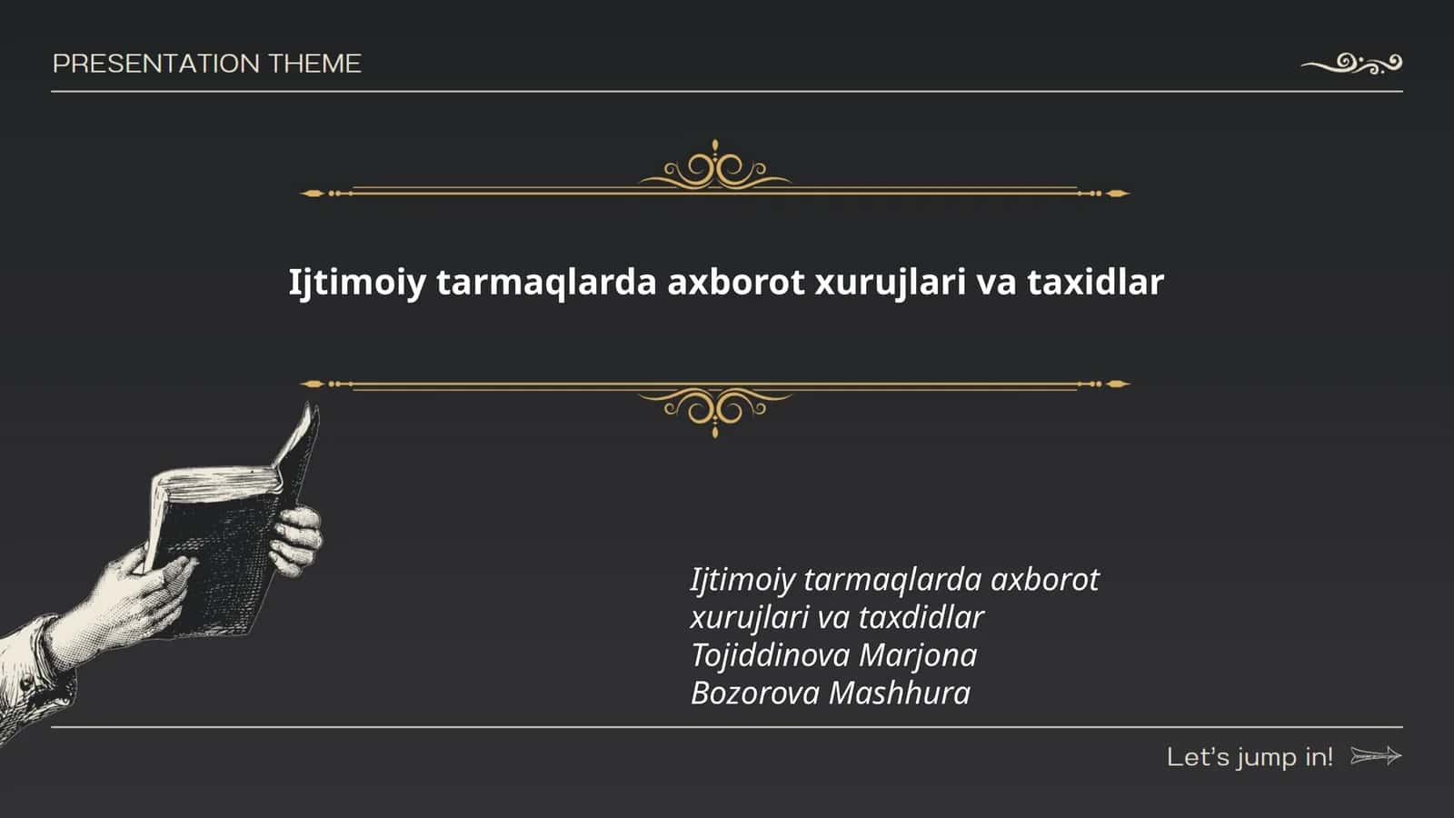 Ijtimoiy tarmaqlarda axborot xurujlari va taxidlar