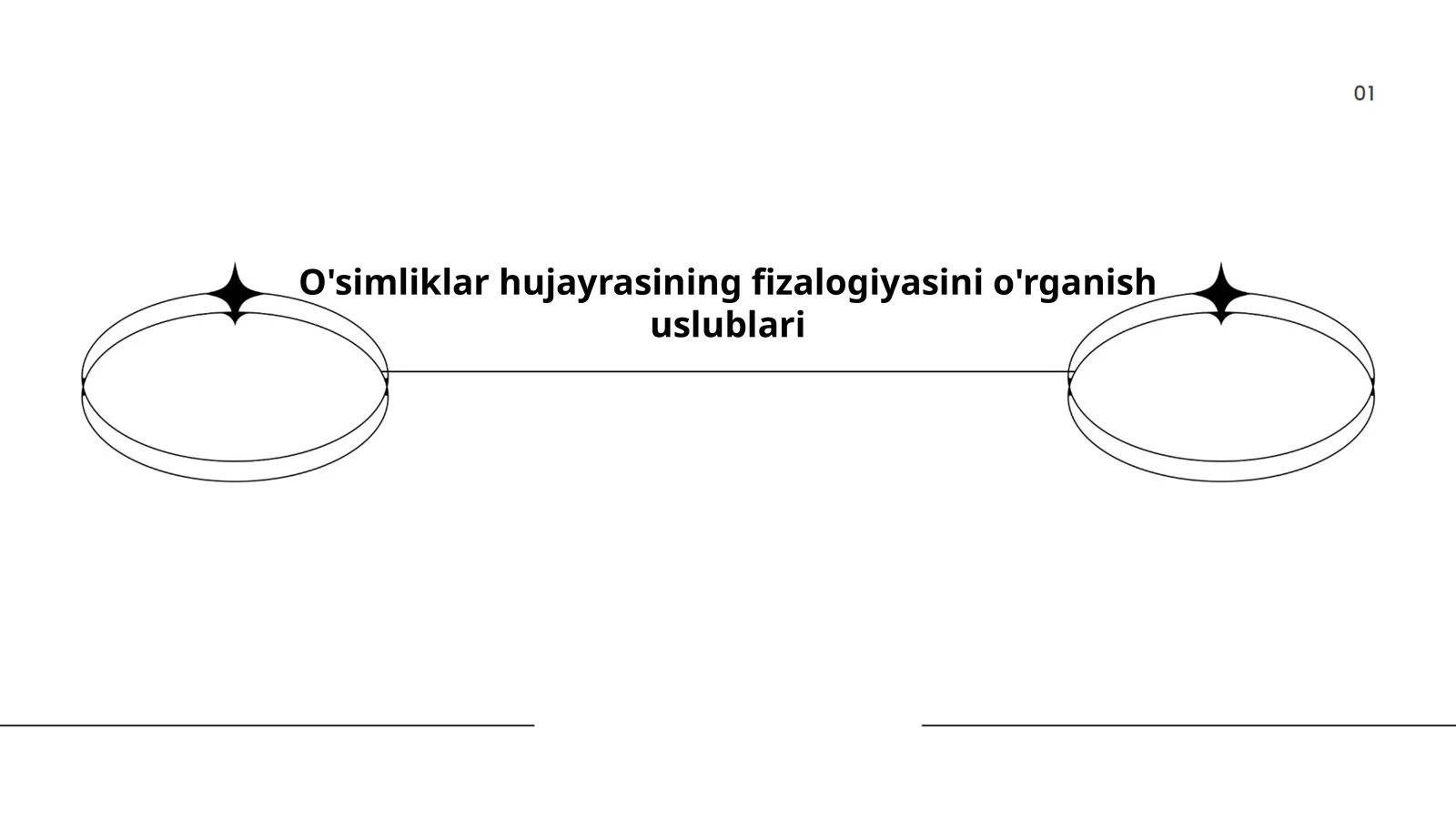 O'simliklar hujayrasining fizalogiyasini o'rganish uslublari
