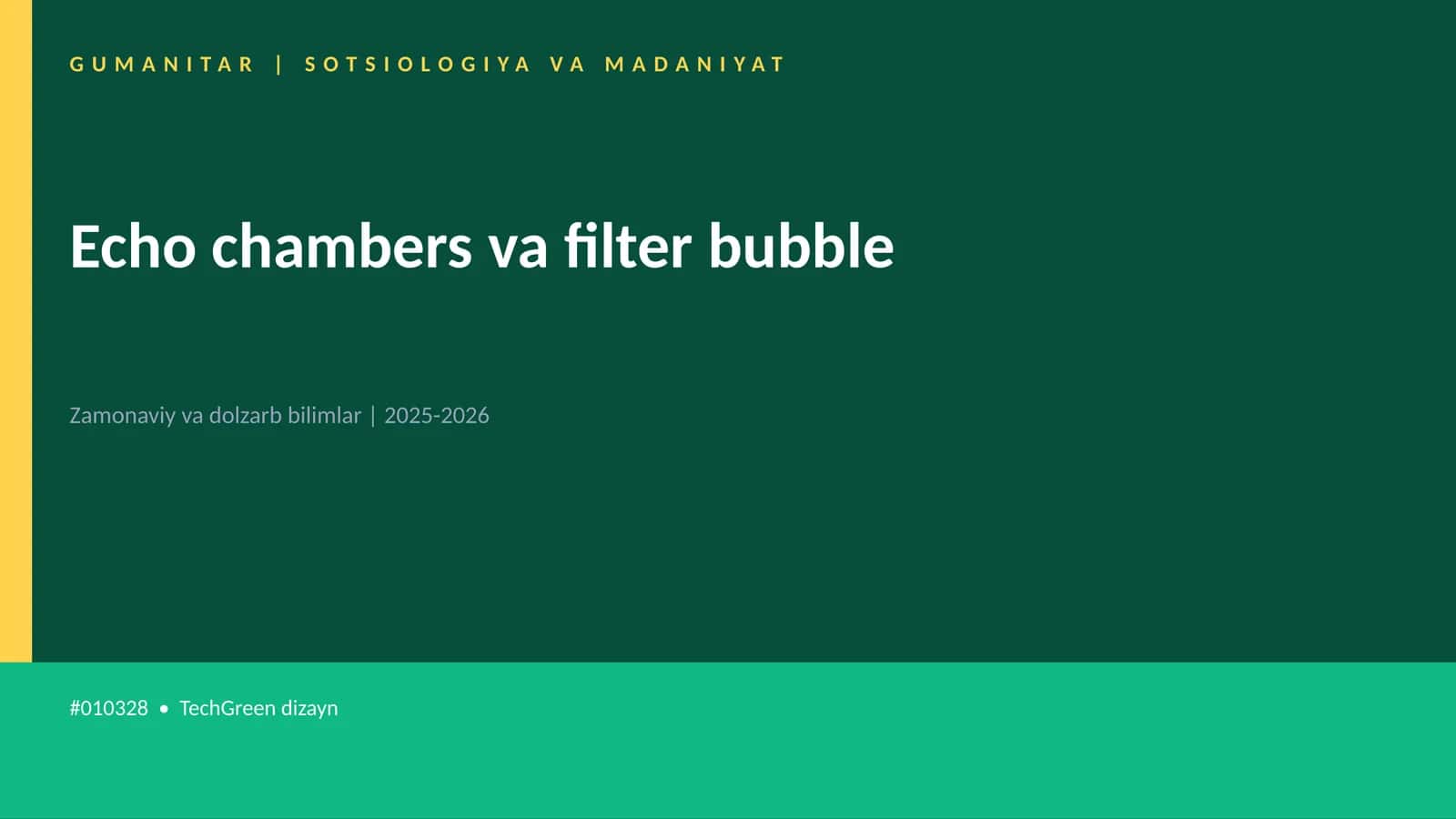 Echo chambers va filter bubble