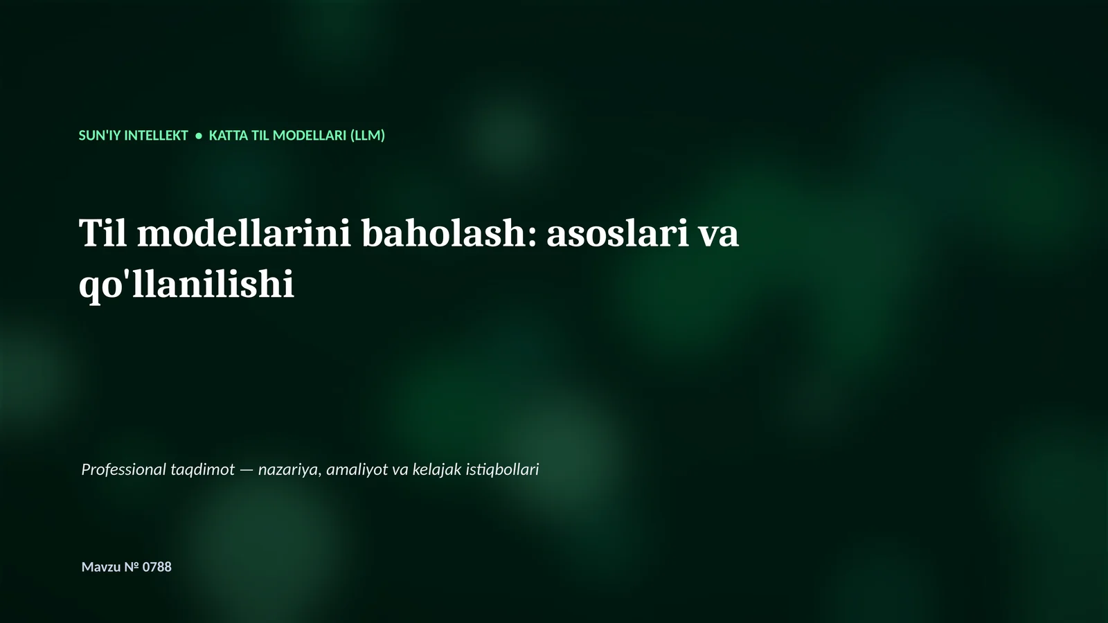 Katta Til Modellari (LLM)