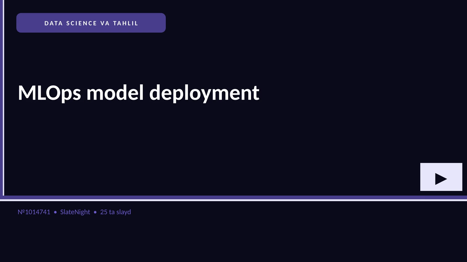DATA SCIENCE VA TAHLIL