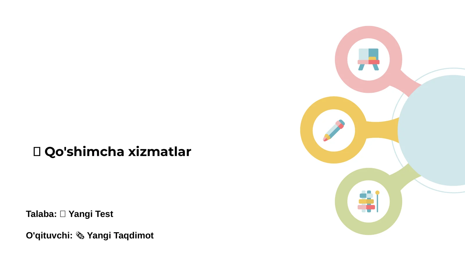 Qo'shimcha xizmatlar