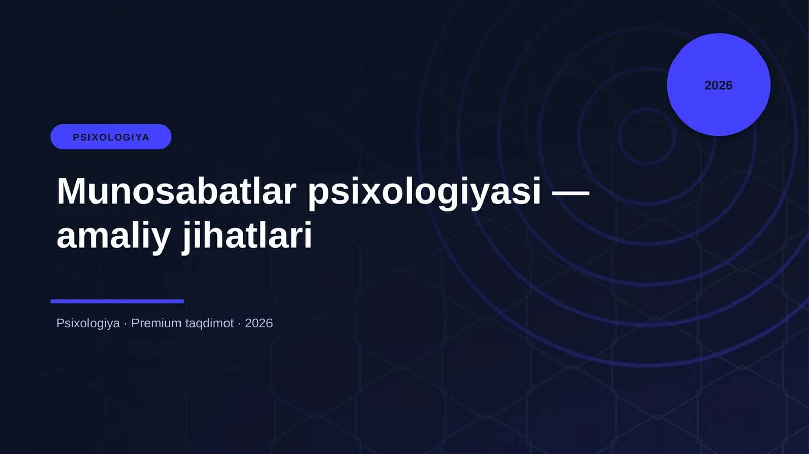 Munosabatlar psixologiyasi — amaliy jihatlari