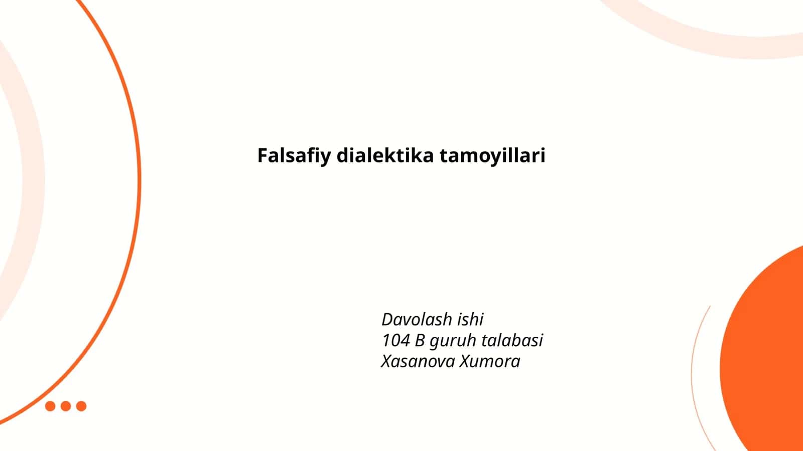 Falsafiy dialektika tamoyillari