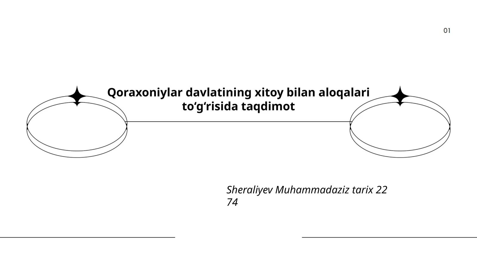 Qoraxoniylar davlatining xitoy bilan aloqalari to‘g‘risida taqdimot