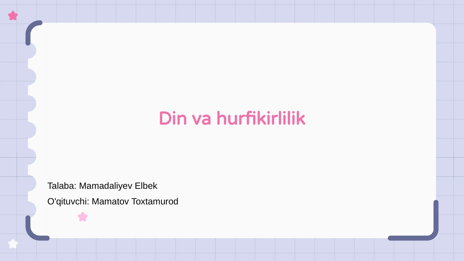 Din va hurfikirlilik