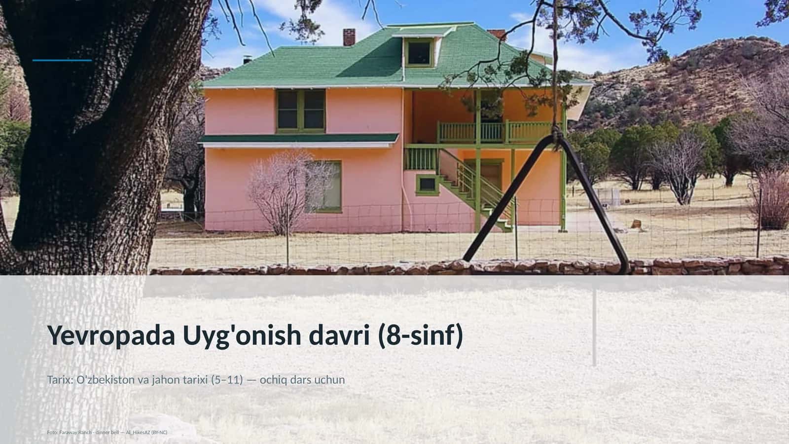 Yevropada Uyg'onish davri (8-sinf)