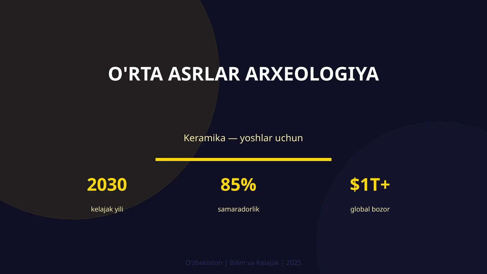 O'RTA ASRLAR ARXEOLOGIYA