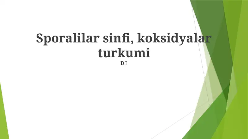 Sporalilar sinfi, koksidyalar turkumi