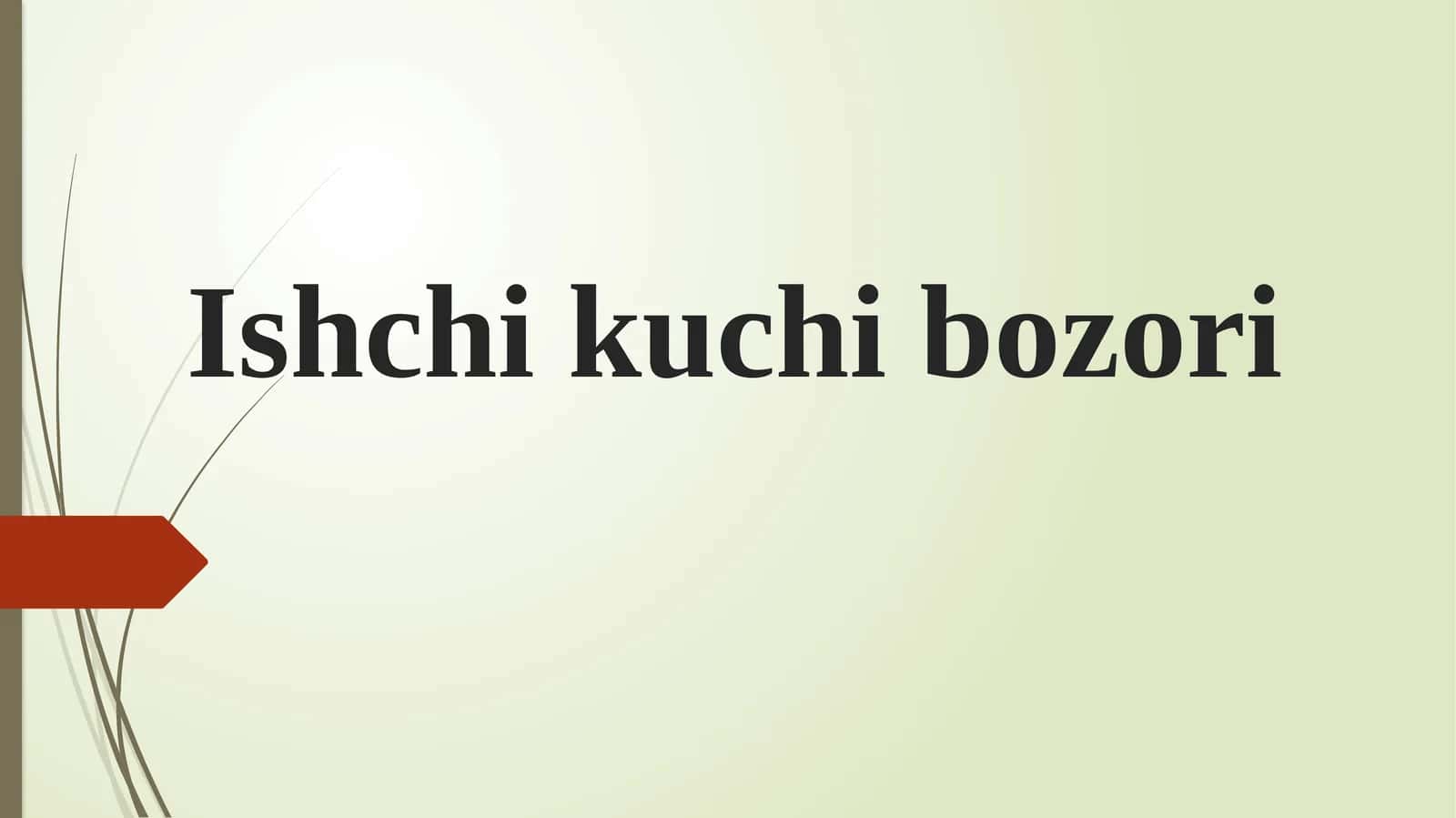 Ishchi kuchi bozori