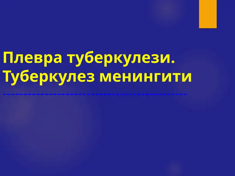 Plevra tuberkulezi tuberkulez plevrit sil plevriti