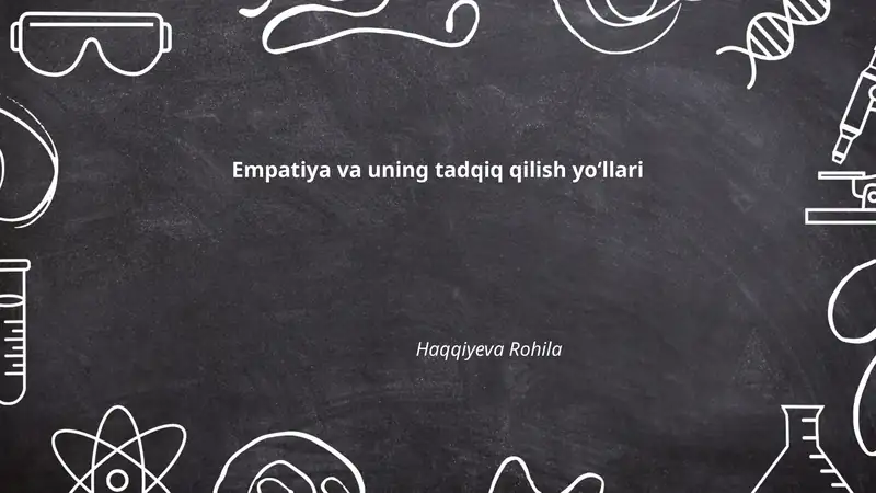 Empatiya va uning tadqiq qilish yoʻllari