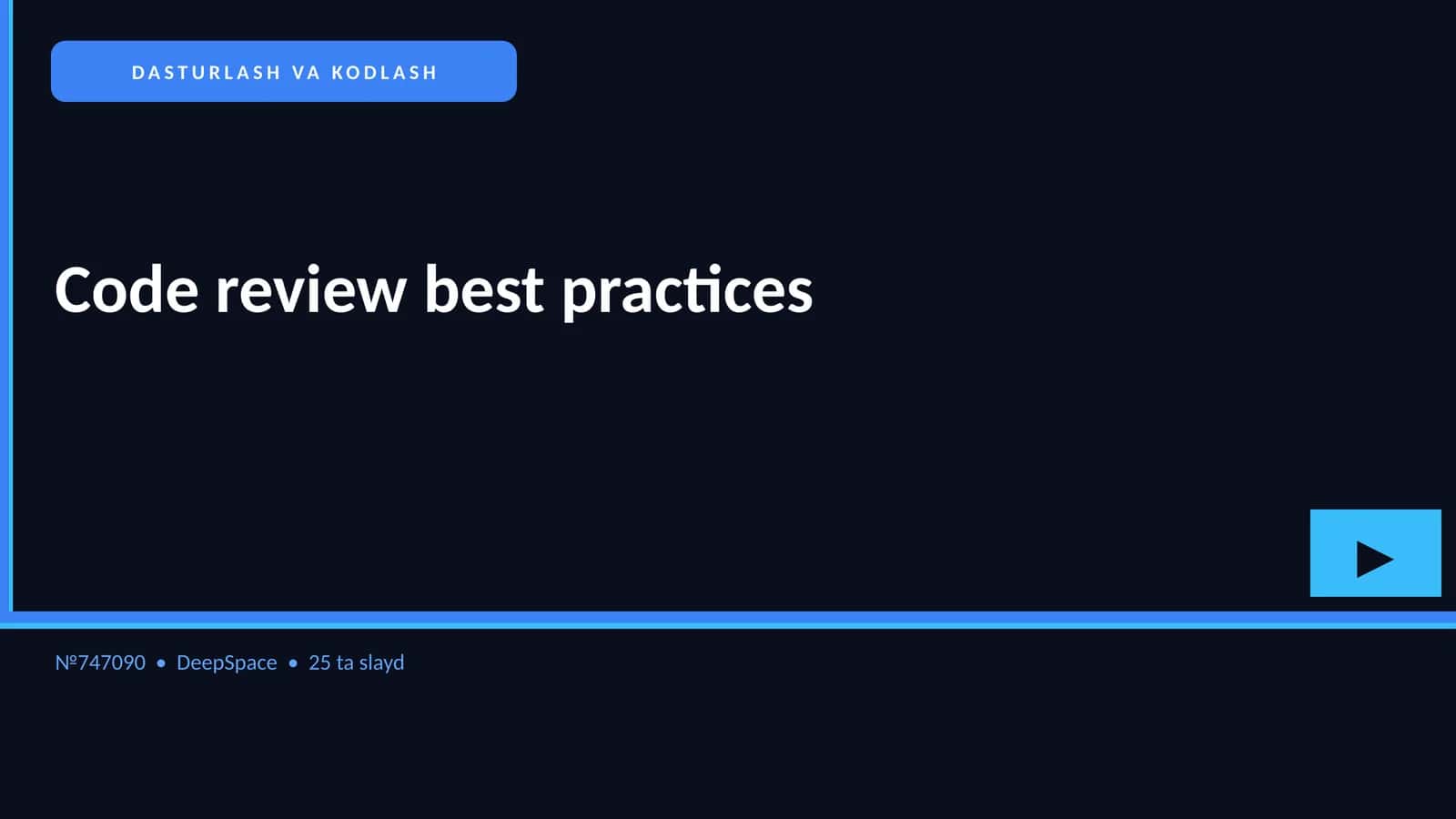 Code review best practices