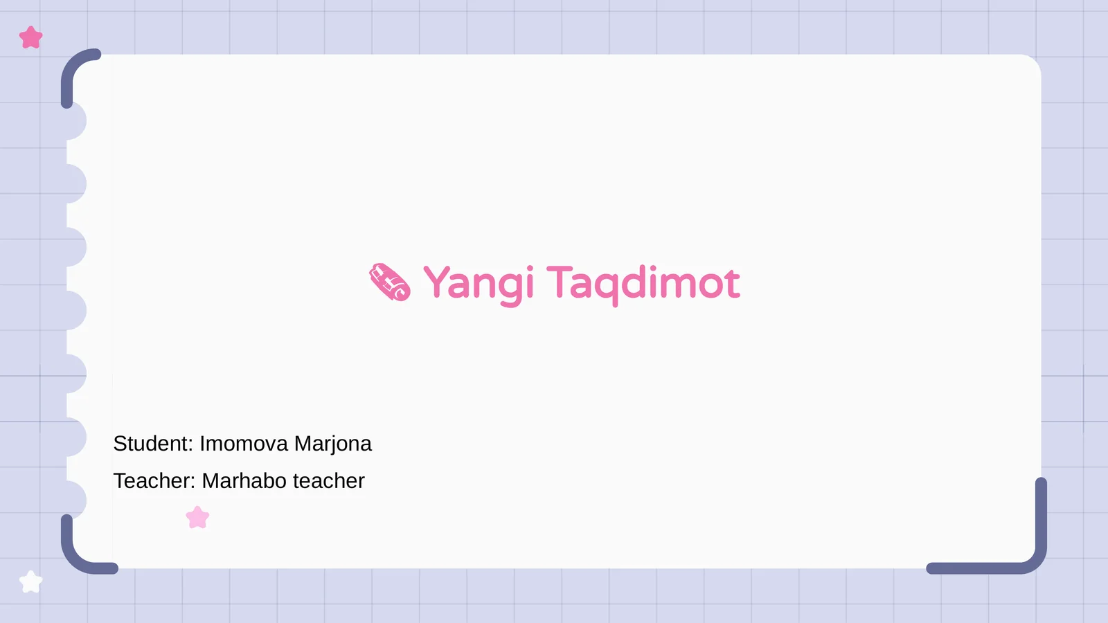 Yangi Taqdimot