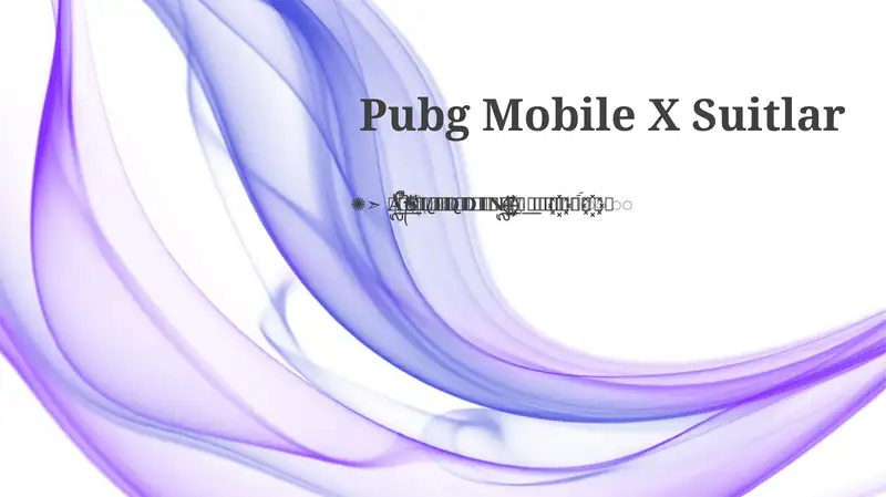 Suitlar X PUBG Mobile