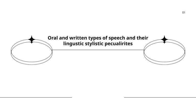 Oral and written types of speech and their lingustic stylistic pecualirites
