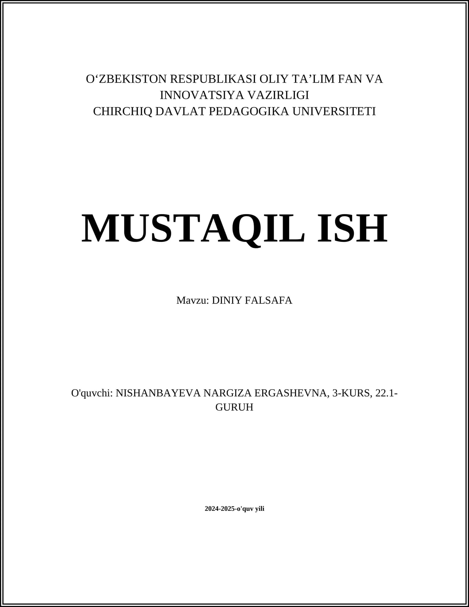 DINIY FALSAFA