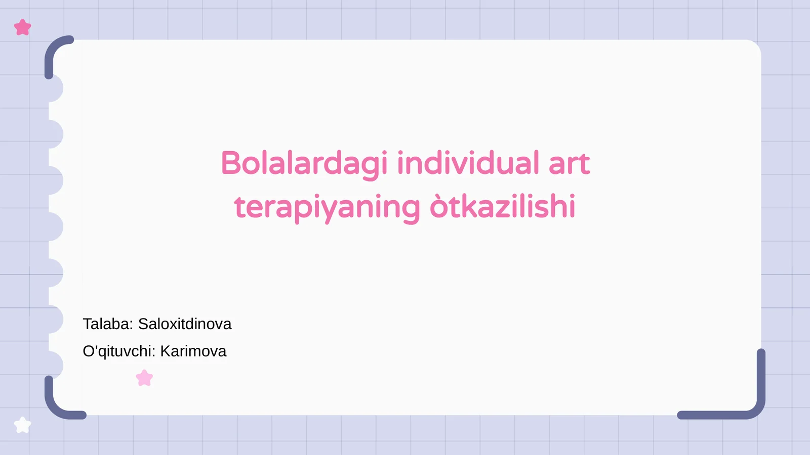 Individuaĺ san'at terapiyasi