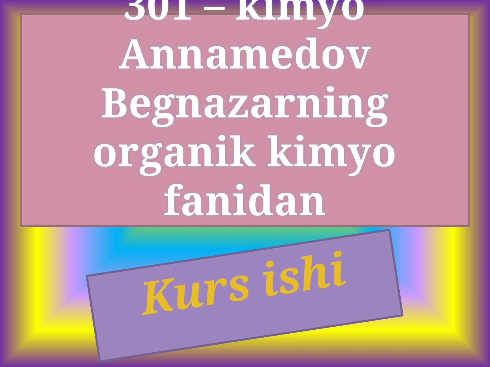 301 –kimyo