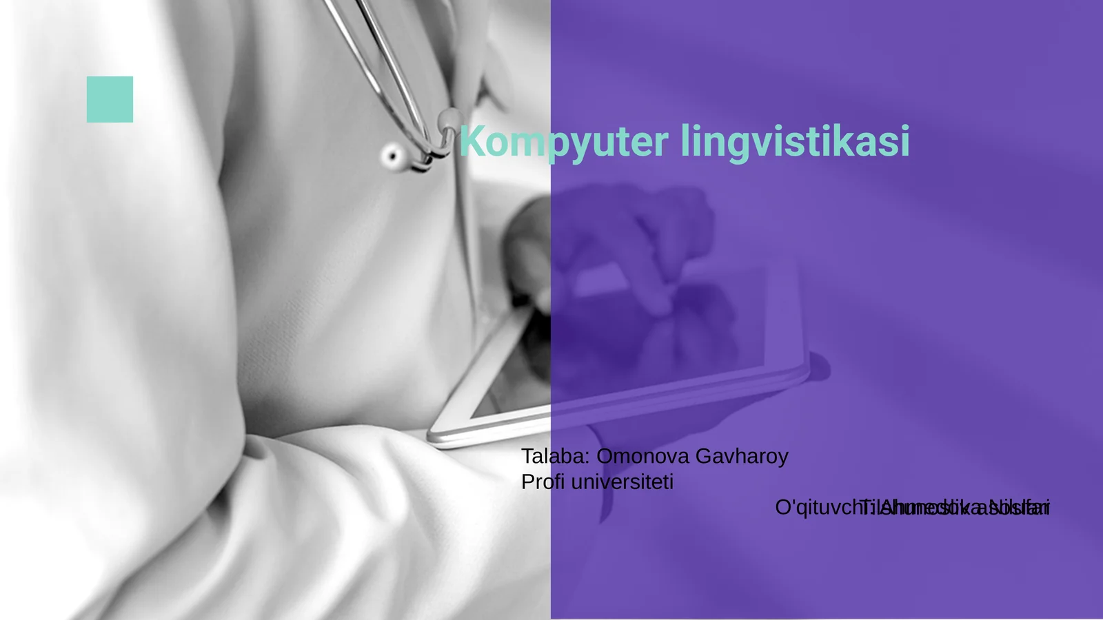 Kompyuter lingvistikasi