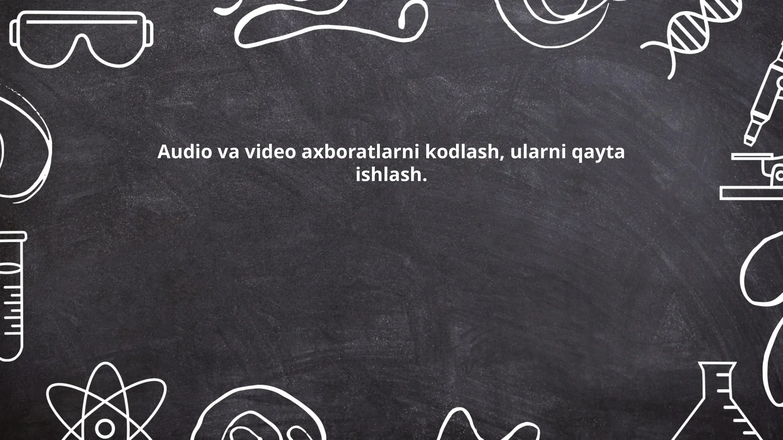Audio va video axboratlarni kodlash