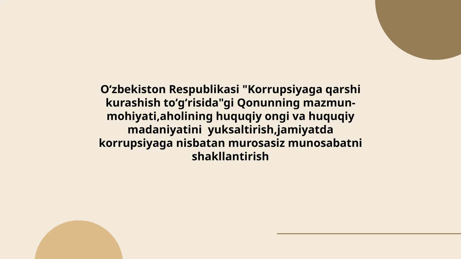 Korrupsiyaga qarshi kurashish toʻgʻrisida