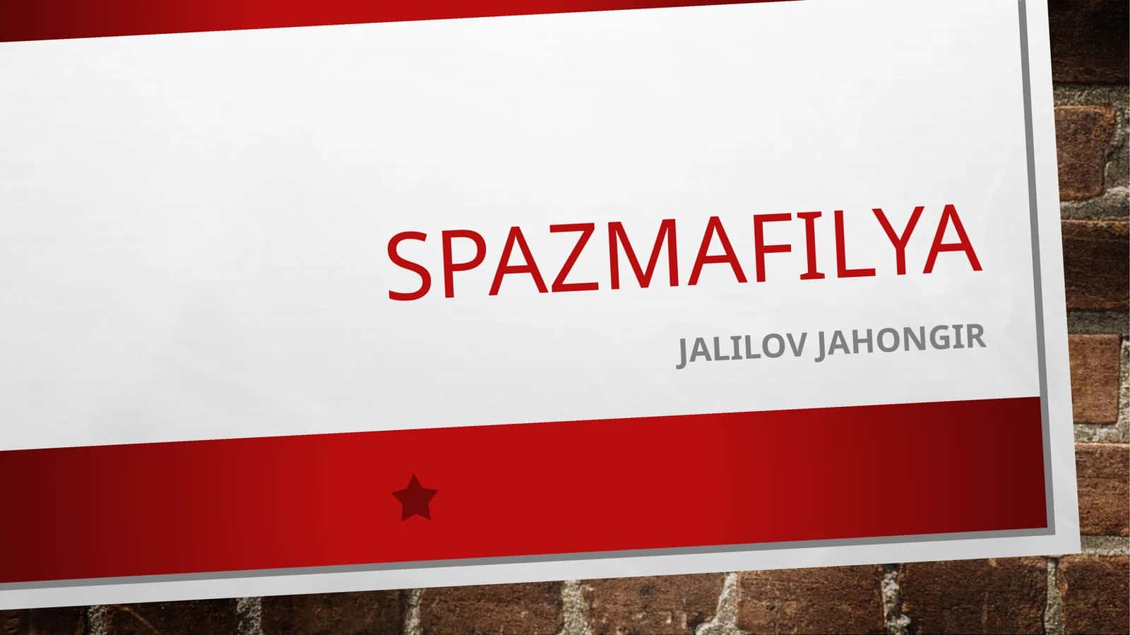 Spazmafilya
