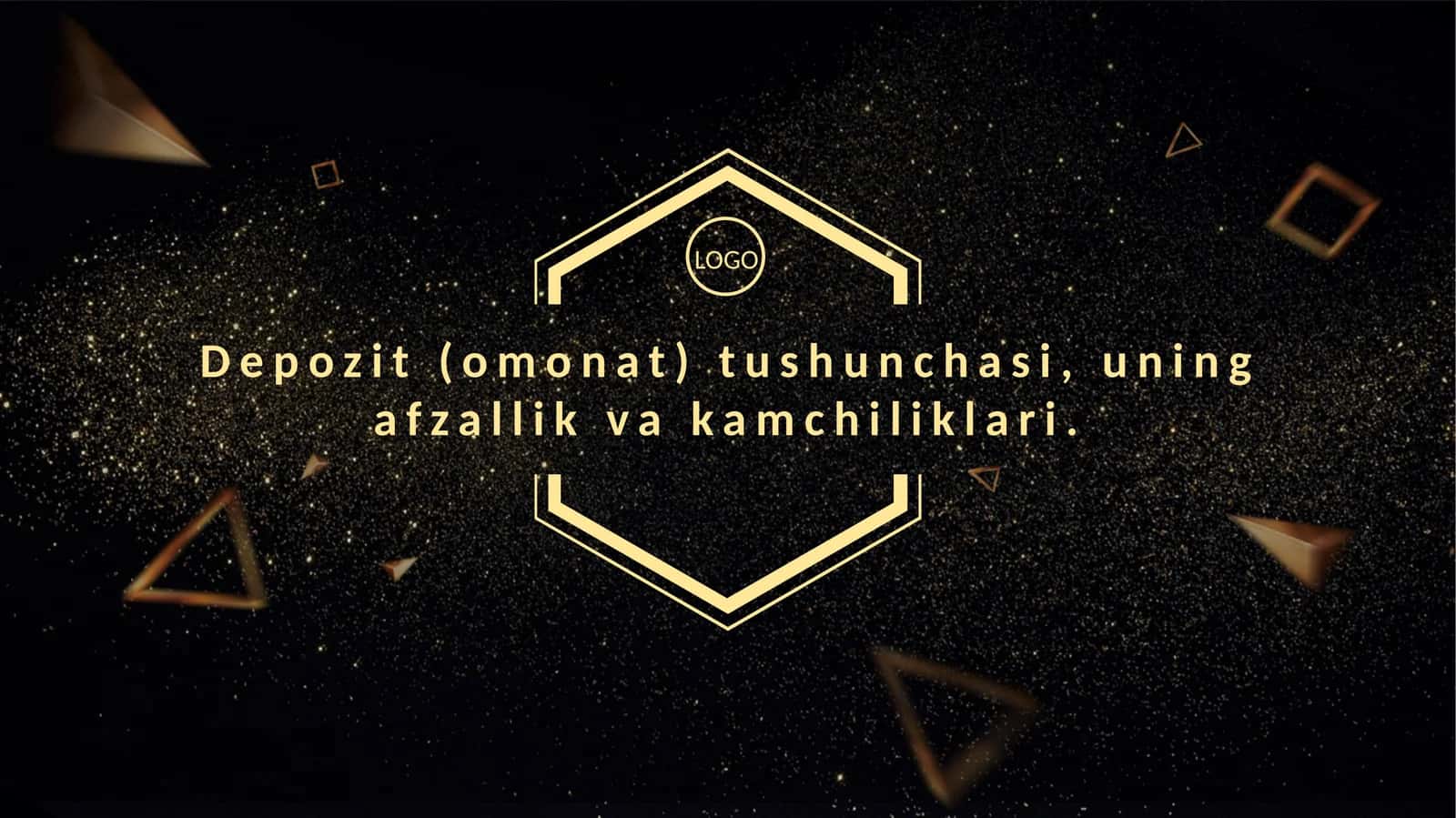 Omonat - bu pul mablag‘larini bankka ma'lum bir muddatga foizlarga yoki foizsiz joylashtirish talab qilib olinguncha omonatlar