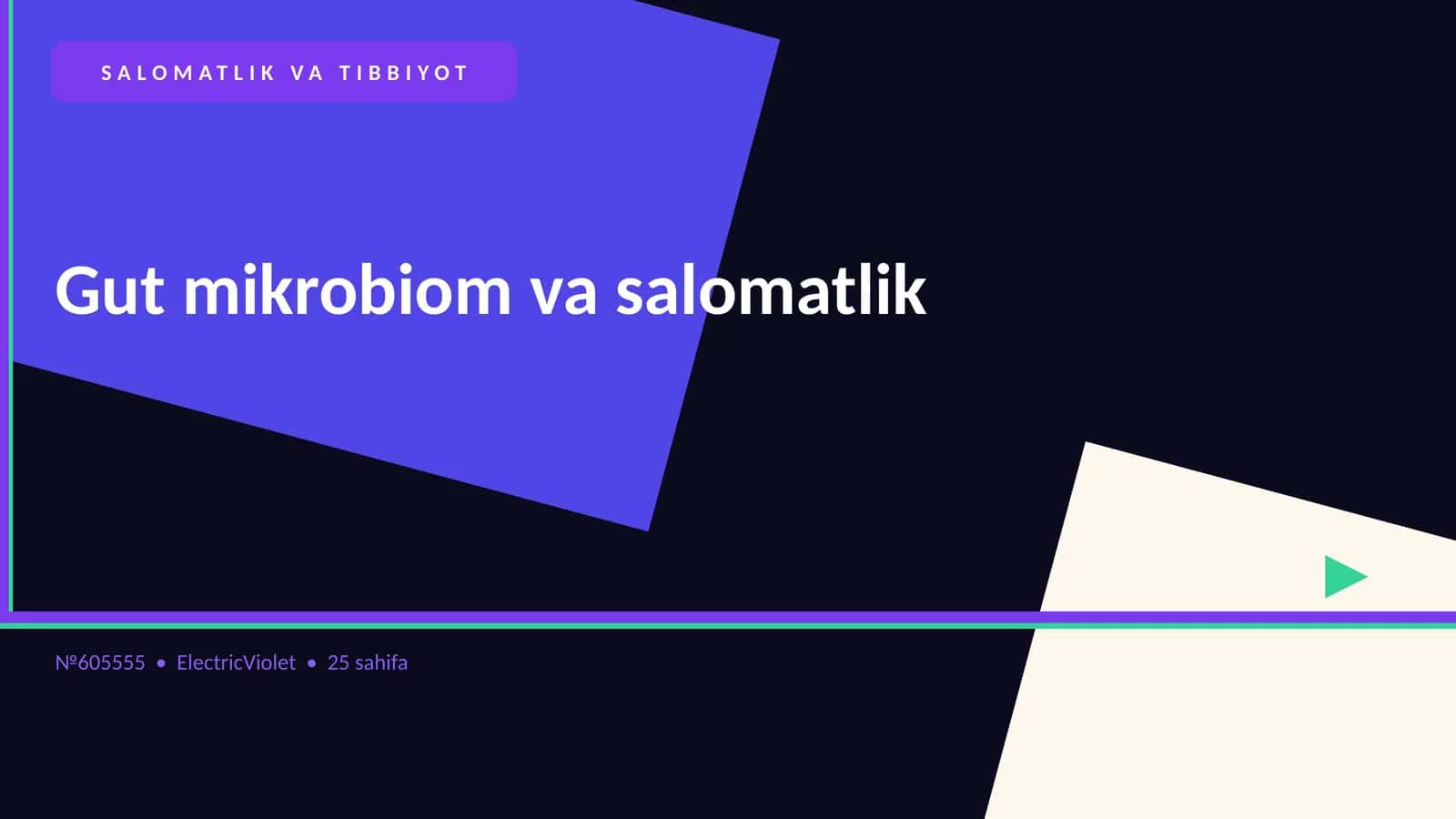 Gut mikrobiom va salomatlik
