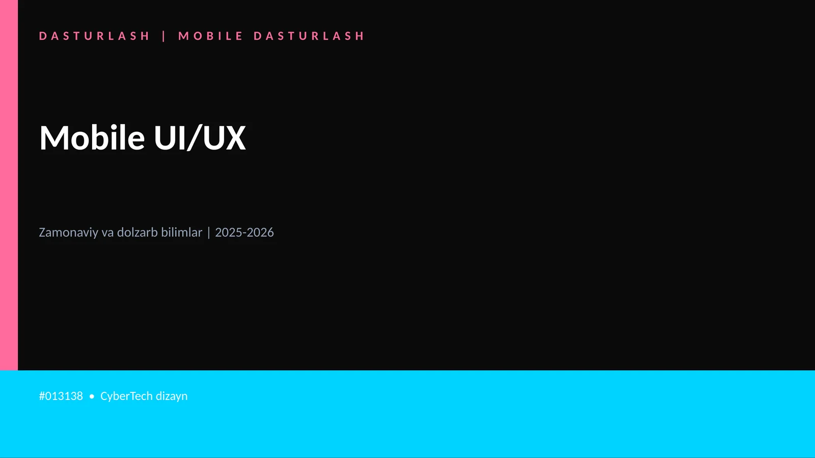 Mobile UI/UX