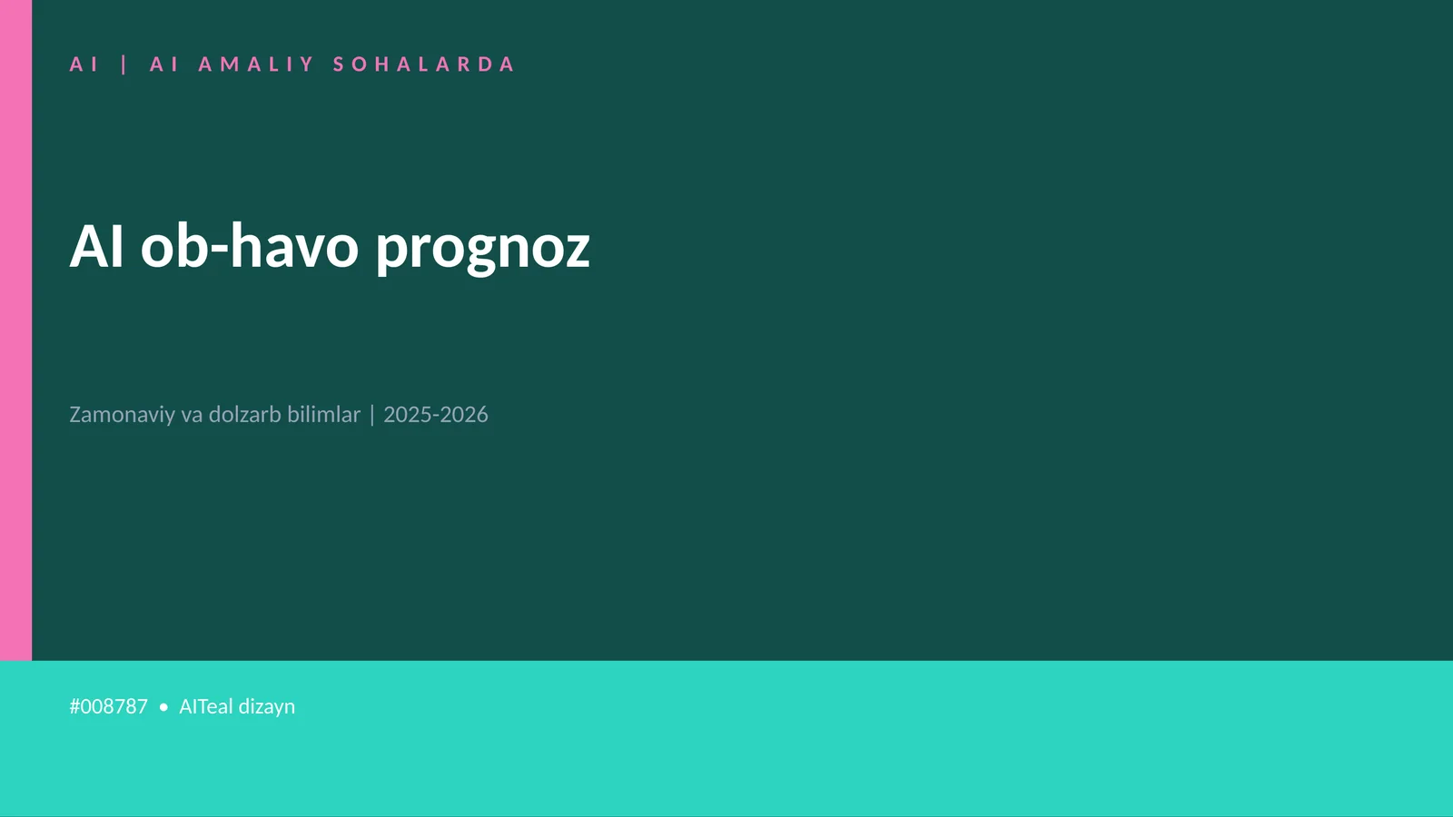AI AMALIY SOHALARDA