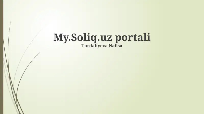 My.Soliq.uz portali