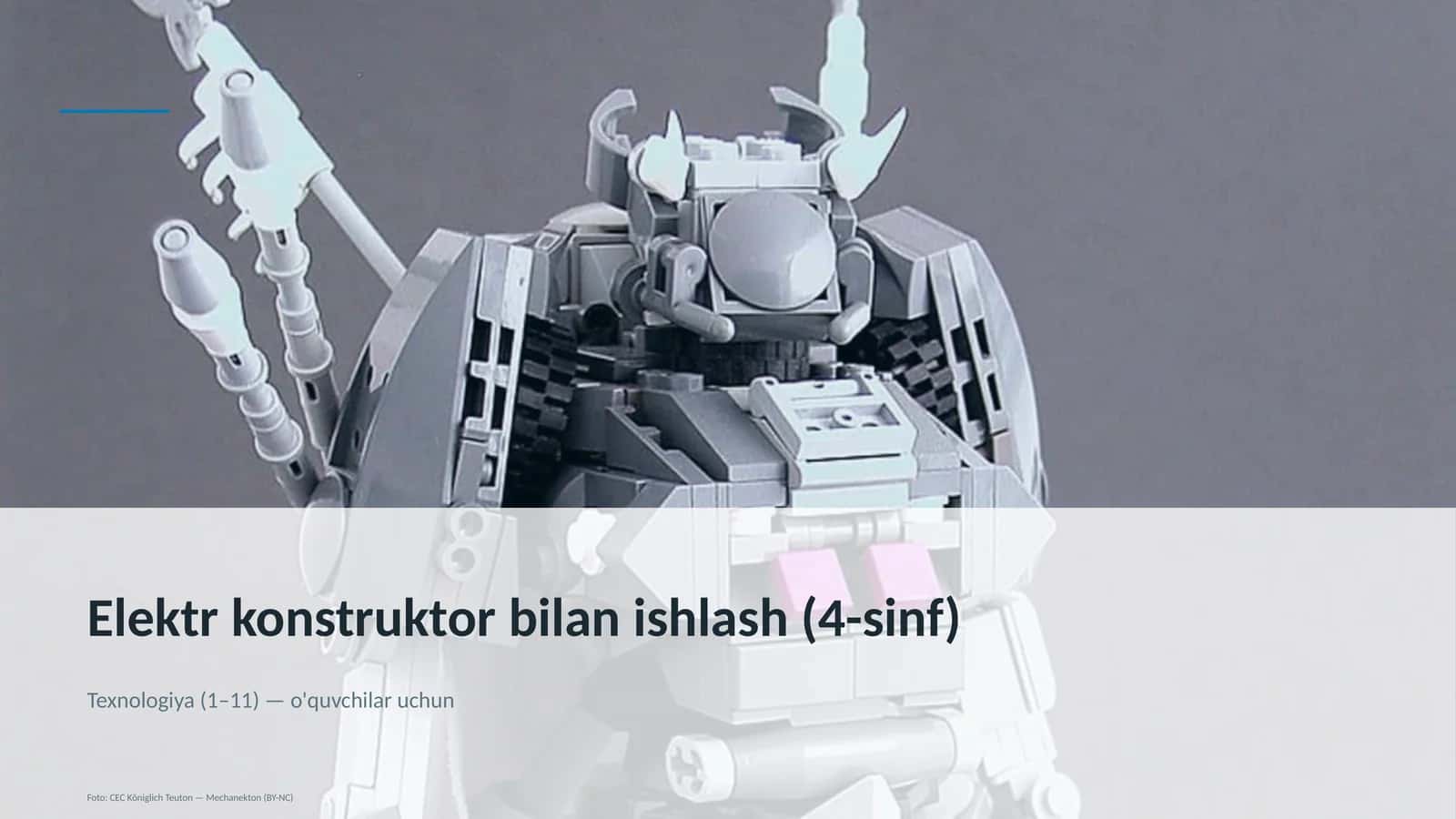 Elektr konstruktor bilan ishlash (4-sinf)