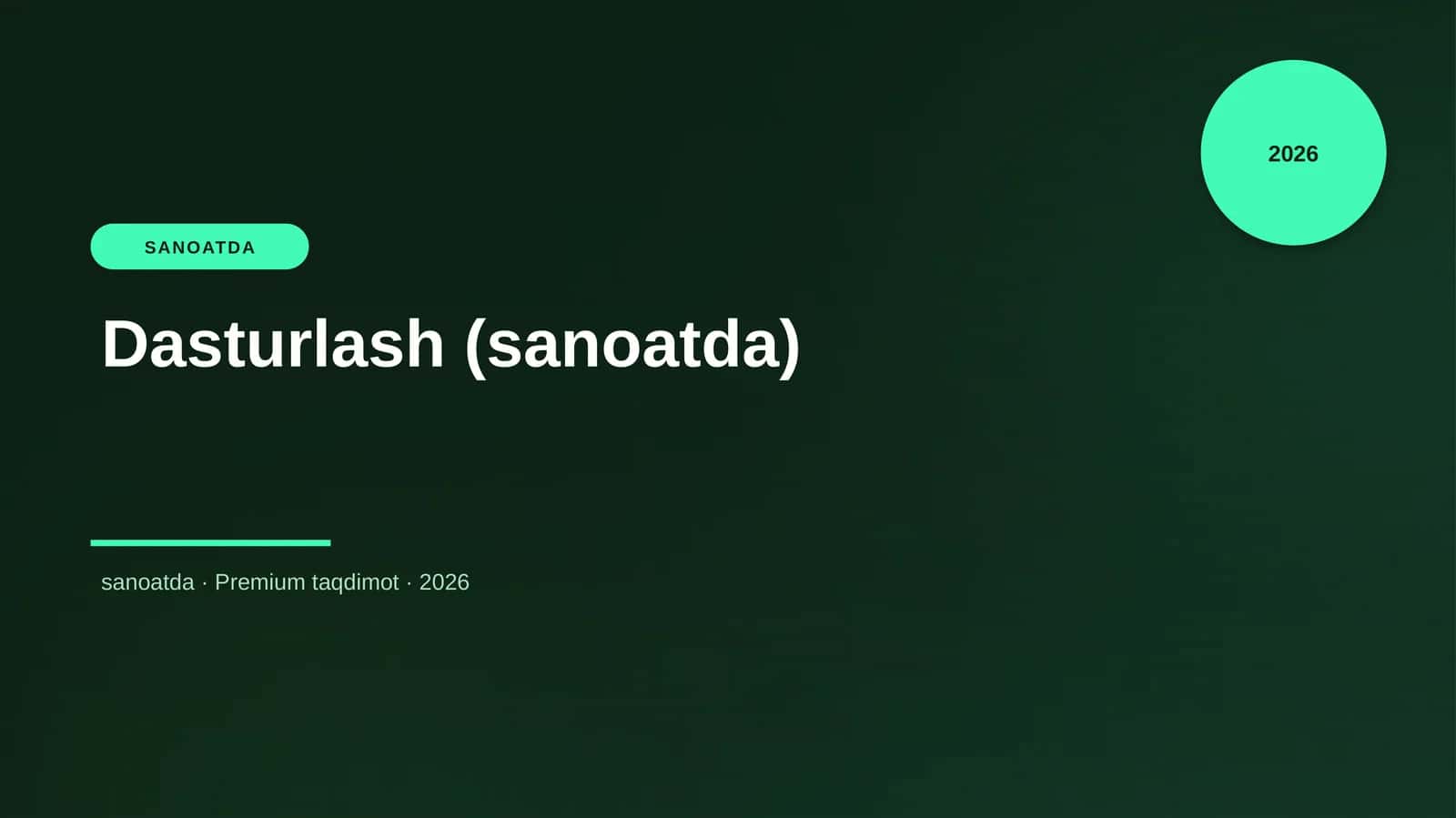 Dasturlash (sanoatda)