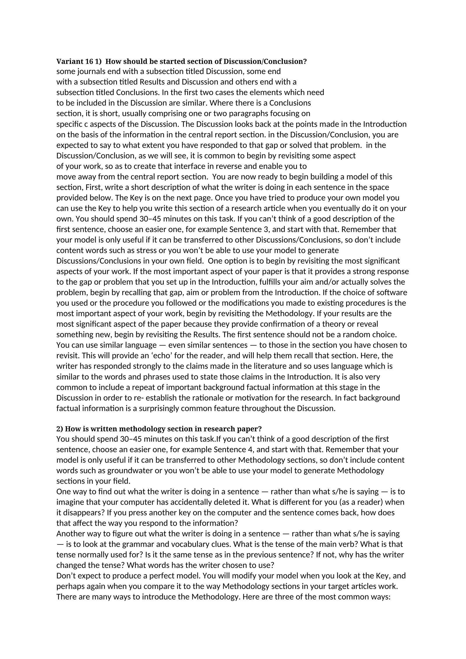 Section of Discussion/Conclusion